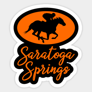 Saratoga Springs New York Horse Racing Sticker